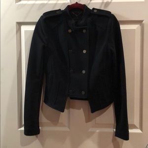 BCBGMAXAZRIA Military Button Up Jacket